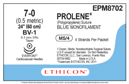 PROLENE Polypropylene Suture With EVERPOINT Technology