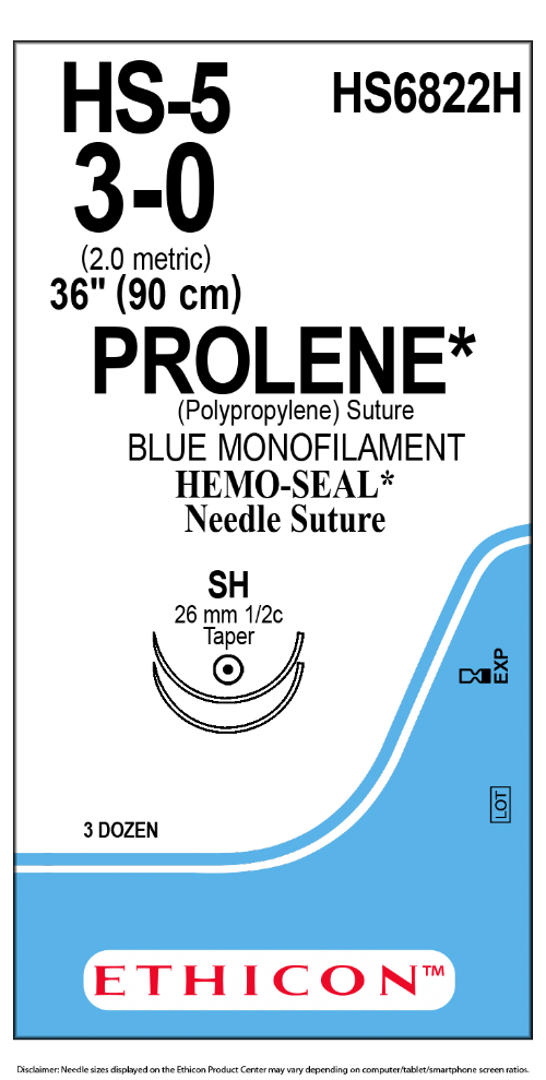 PROLENE Polypropylene Suture with HEMOSEAL Technology