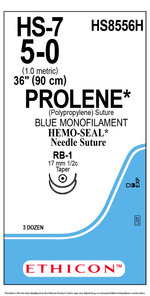 PROLENE Polypropylene Suture with HEMOSEAL Technology