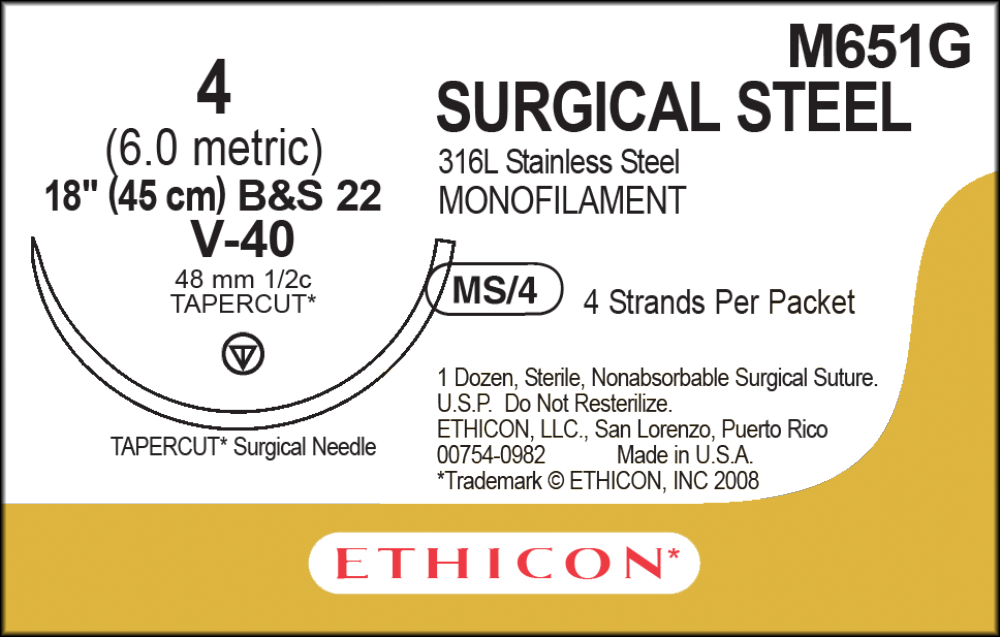 Surgical Stainless Steel Suture