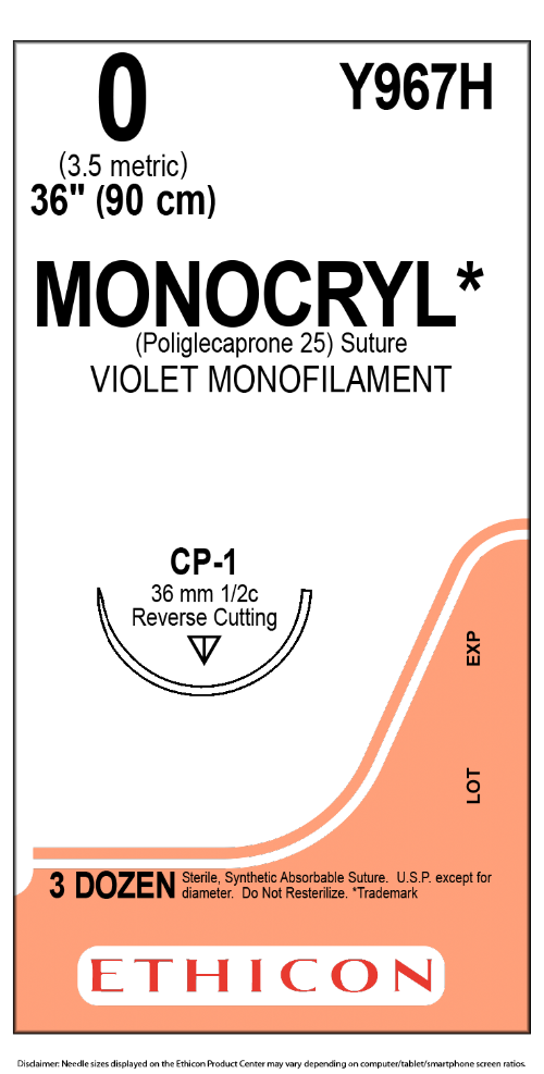 MONOCRYL (poliglecaprone 25) Suture