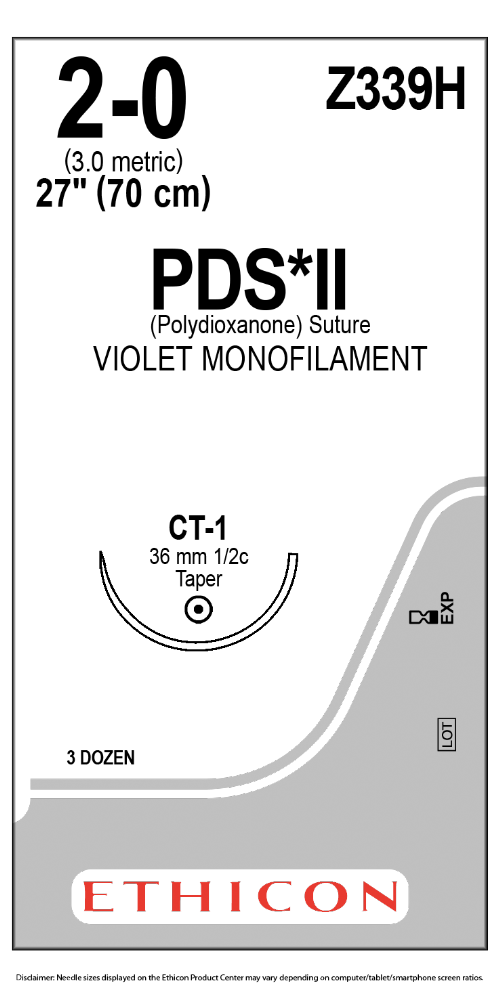 PDS II (polydioxanone) Suture