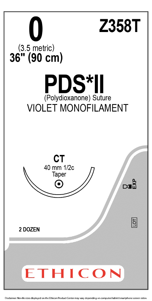 PDS II (polydioxanone) Suture
