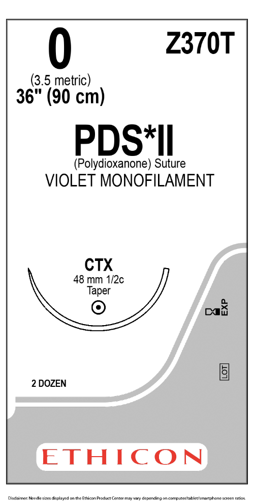 PDS II (polydioxanone) Suture