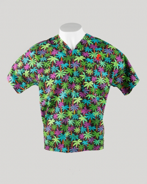 Jungle Short Sleeve Scrub Top 100% Cotton