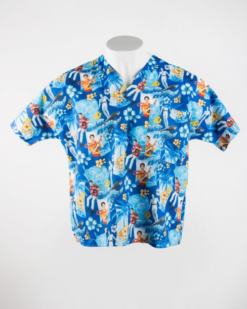 Elvis Short Sleeve Scrub Top 100% Cotton