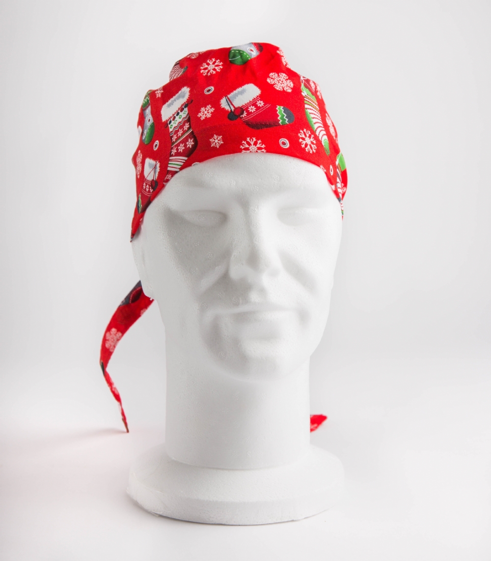 Christmas Stocking Surgeons Hat 100% Cotton