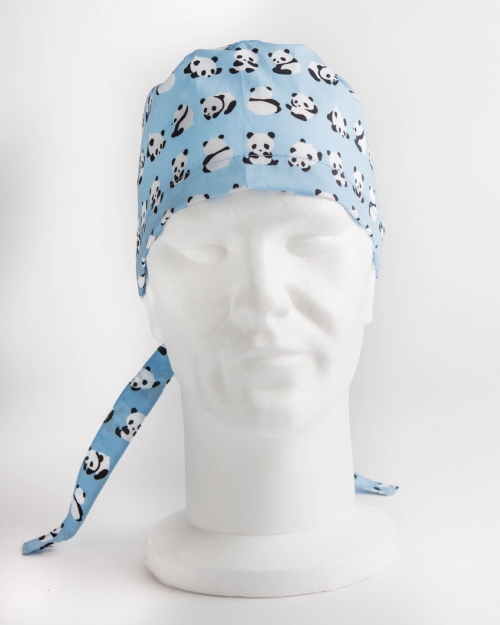 Blue Panda Surgeons Hat 100% Cotton