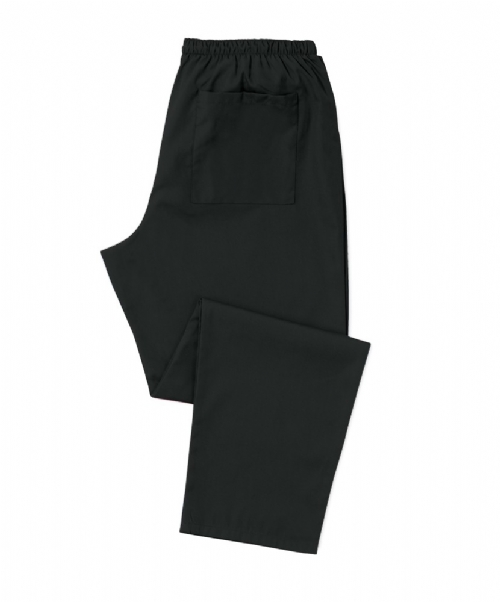 Black Scrub Trousers 100% Cotton