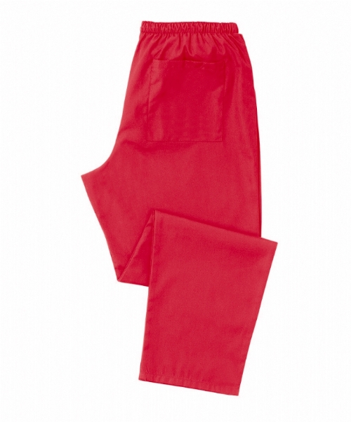 Red Scrub Trousers 100% Cotton