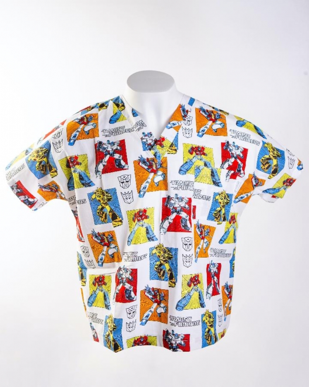 Transformers Short Sleeve Scrub Top 100% Cotton