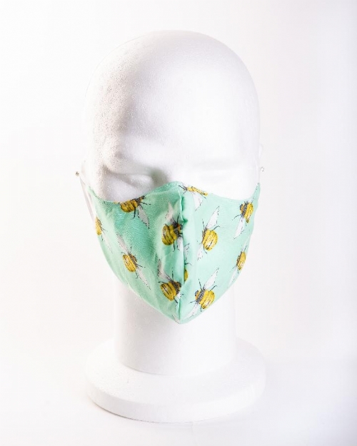 Bumble Bee Meadow Face Mask 100% Cotton