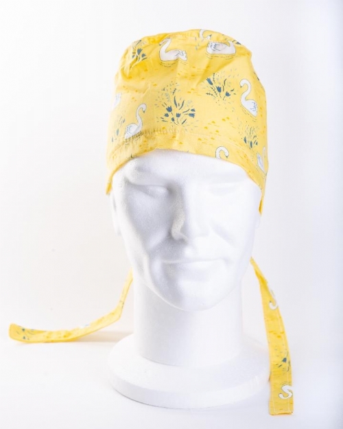  Yellow Majestic Swan Surgeons Hat 100% Cotton