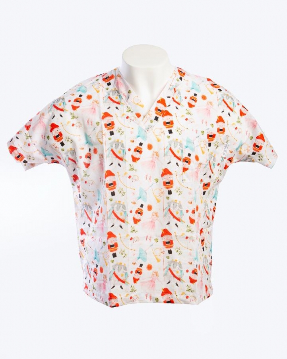 The Nutcracker Short Sleeve Scrub Top 100% Cotton