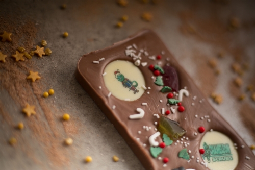 ''STRIPE'' The Chameleon Festive Milk Chocolate Bar