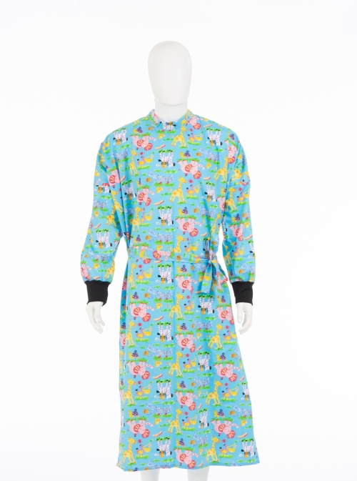 Nursery Animals Surgical Gown 100% Cotton