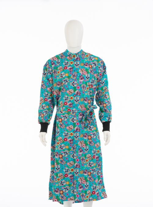 Turquoise Halloween Surgical Gown 100% Cotton