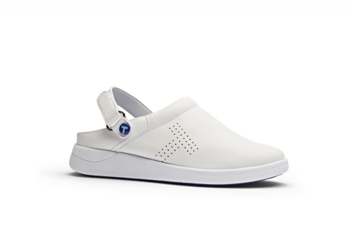 Toffeln UltraLite Washable Clog - White (perforated)<br/>Size: 12<br/>Colour: White - (perforated)