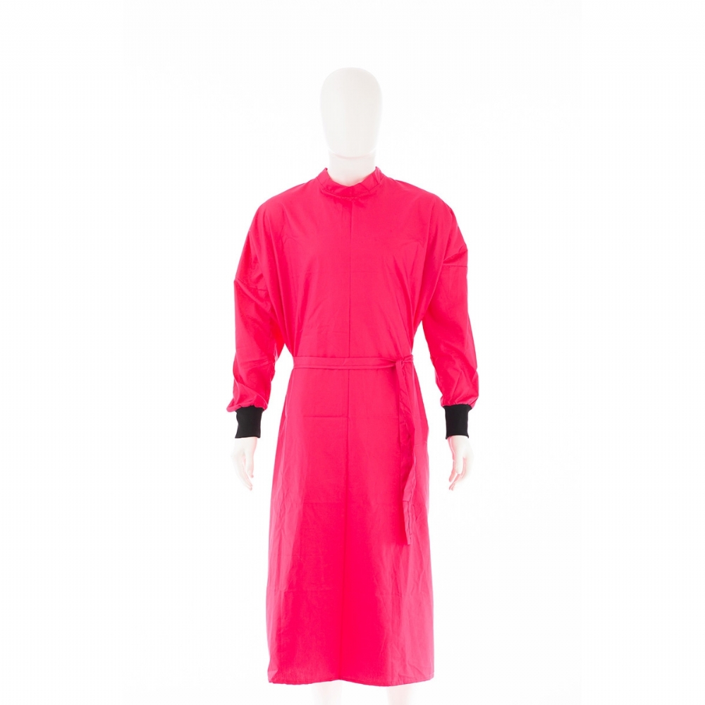Cerise Surgical Gown 100% Cotton