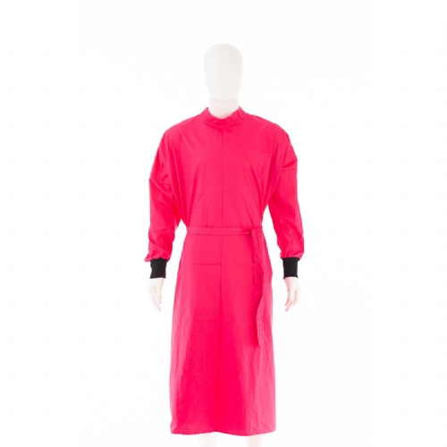 Cerise Surgical Gown 100% Cotton