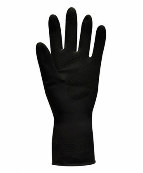 Jet - Heavy Duty Natural Rubber Glove - Flock Lined