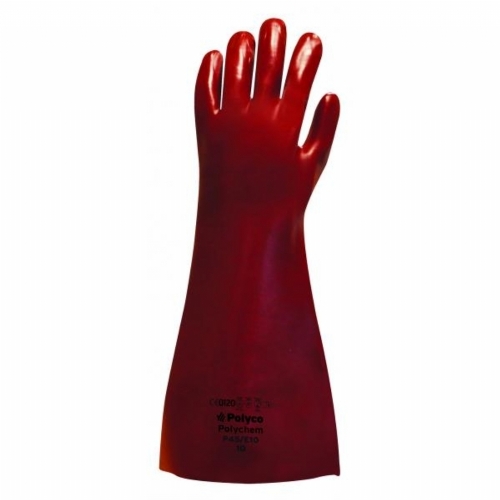 Polychem PVC Heavy Weight Gauntlet - Chemical Resistant.