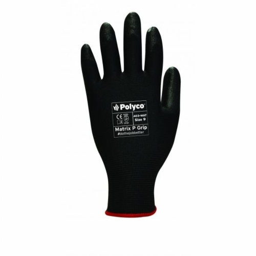 Matrix P Grip Black Gloves