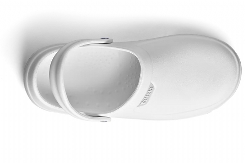 Toffeln EziKlog V2.0 - White Without Side Vents<br/>Size: 4<br/>Colour: White<br/>Size: 12<br/>Colour: White
