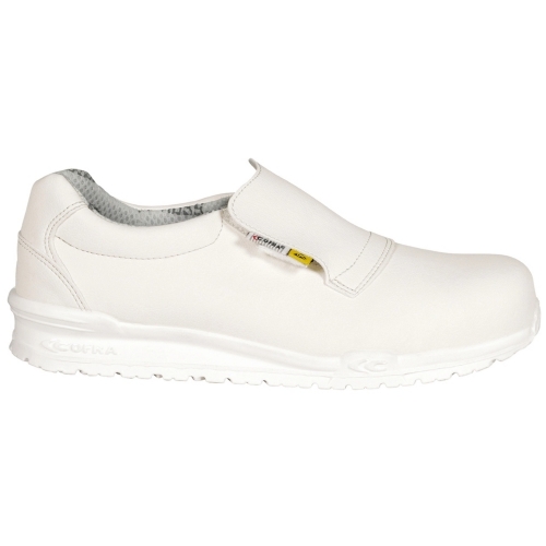 Cofra Ausilius White Slip-On Safety Shoe with Protective Toe Cap