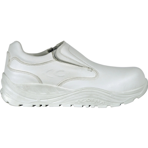 Hata S3 C1 SRC White Slip-On Safety Shoe with Steel Toe Cap