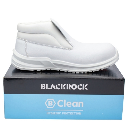 Blackrock White Slip-On Hygiene Safety Boot with Steel Toe Cap