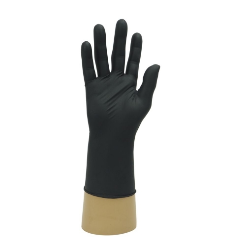 NU105 Nutouch Premium Black Nitrile Powder-Free Disposable Gloves – Latex Free Industrial PPE