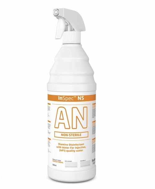 InSpec AN Biocide Solution & Wipes (Non-Sterile) | Low-Residue Diamine Cleanroom Disinfectant