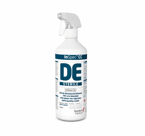InSpec DE Alcohol Solution & Wipes (Sterile) | Cleanroom Alcohol Disinfectant for GMP Use