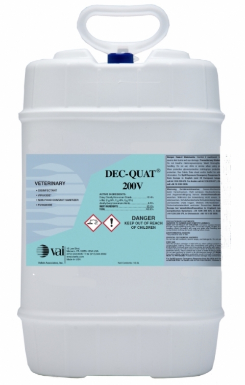 DEC-QUAT 200V Cage Wash Detergent – Quaternary Disinfectant for Animal Facilities