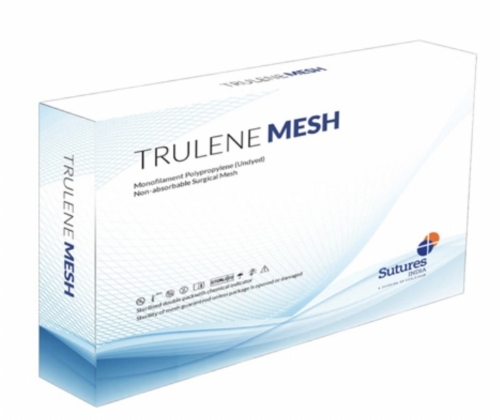 Q-close TRULENE Hernia Mesh – 7.6 cm × 15 cm – Non-Absorbable Polypropylene Surgical Mesh (Box of 8)
