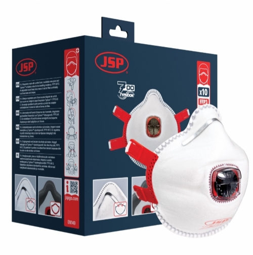 JSP Typhoon™ Moulded Valved FFP3V Disposable Mask (735) – Box of 10
