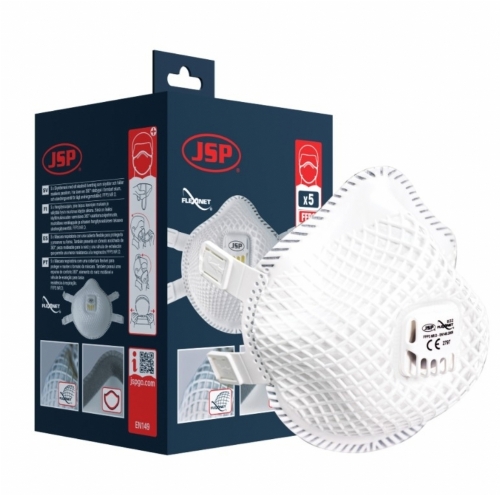 JSP Flexinet® Valved FFP3V Disposable Mask (832) – Box of 5