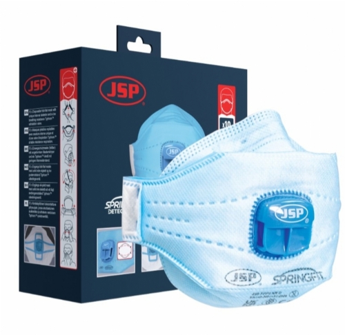 JSP Springfit™ Detectable FFP3 Disposable Mask with Typhoon™ Valve – Box of 10