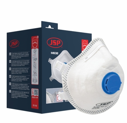 JSP Disposable Moulded Mask FFP3 Valved (M632) – Box of 10