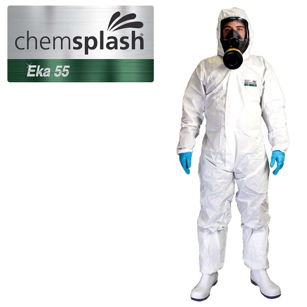Chemsplash Eka 55 Protective Coverall Type 5B/6B – White – Style No. 2511
