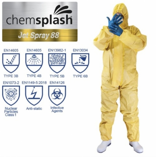 Chemsplash Jet Spray 88 Protective Coverall Type 3B/4B/5B/6B – Style No. 2727
