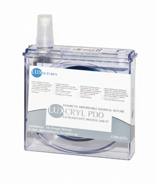 LuxSutures LUXCRYL PDO Veterinary Absorbable Surgical Suture – USP 3/0 – 15 cm – Violet (1 Pc.)