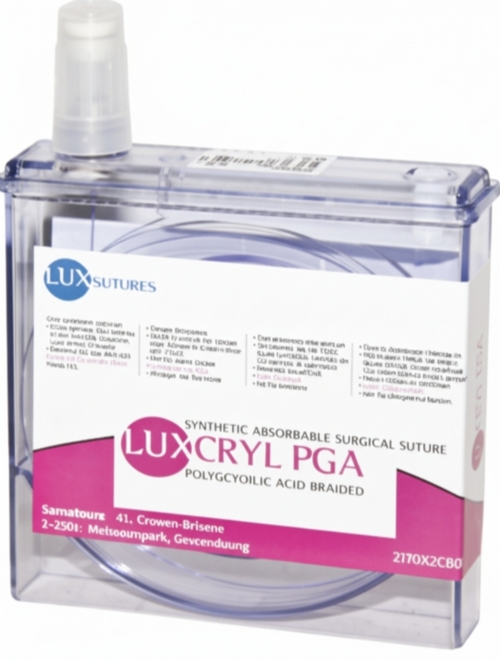 LuxSutures LUXCRYL 910 Absorbable Veterinary Surgical Suture – USP 3/4 – Violet – Polyglactin 910 Braided (1 pc)