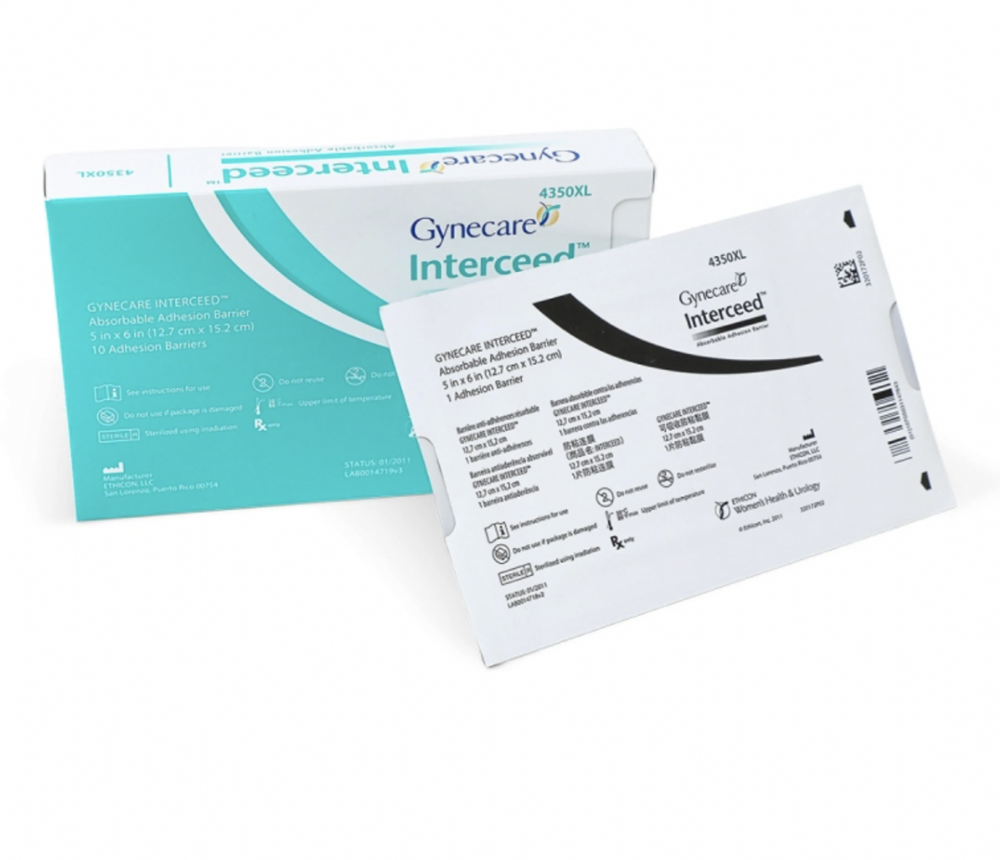 INTERCEED™ (TC7) Absorbable Adhesion Barrier 7.6cm x 10.2cm – Box of 5 – M4345