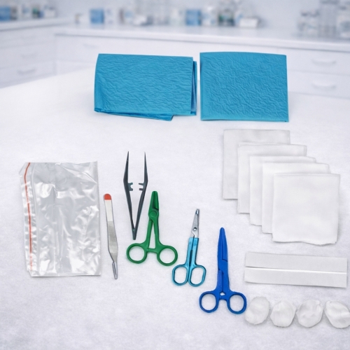 Sterile Suture Kit 2 – Surgical Instruments, Gauze, Drapes & Gloves