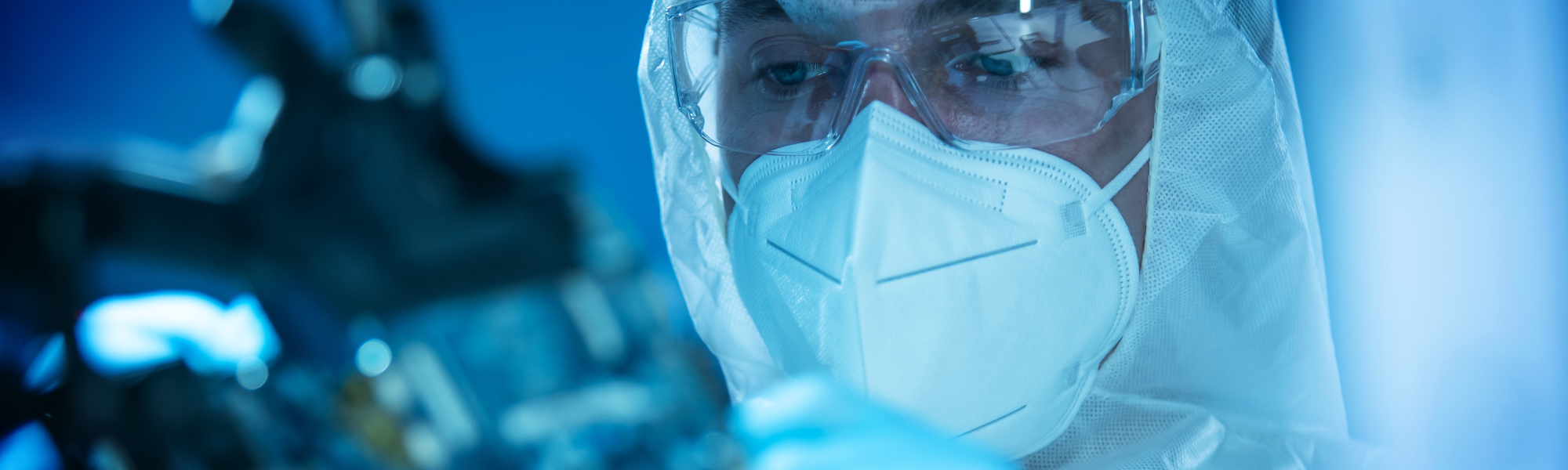 Laboratory PPE and disposable gloves